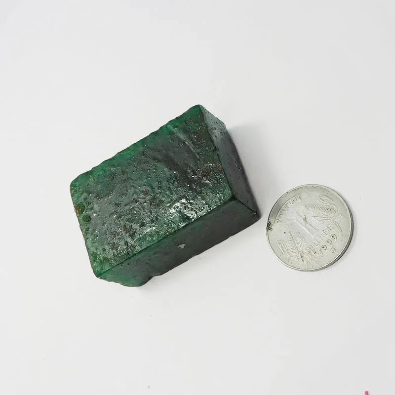 Certified raw rough emerald 377.55 ct natural emerald specimen