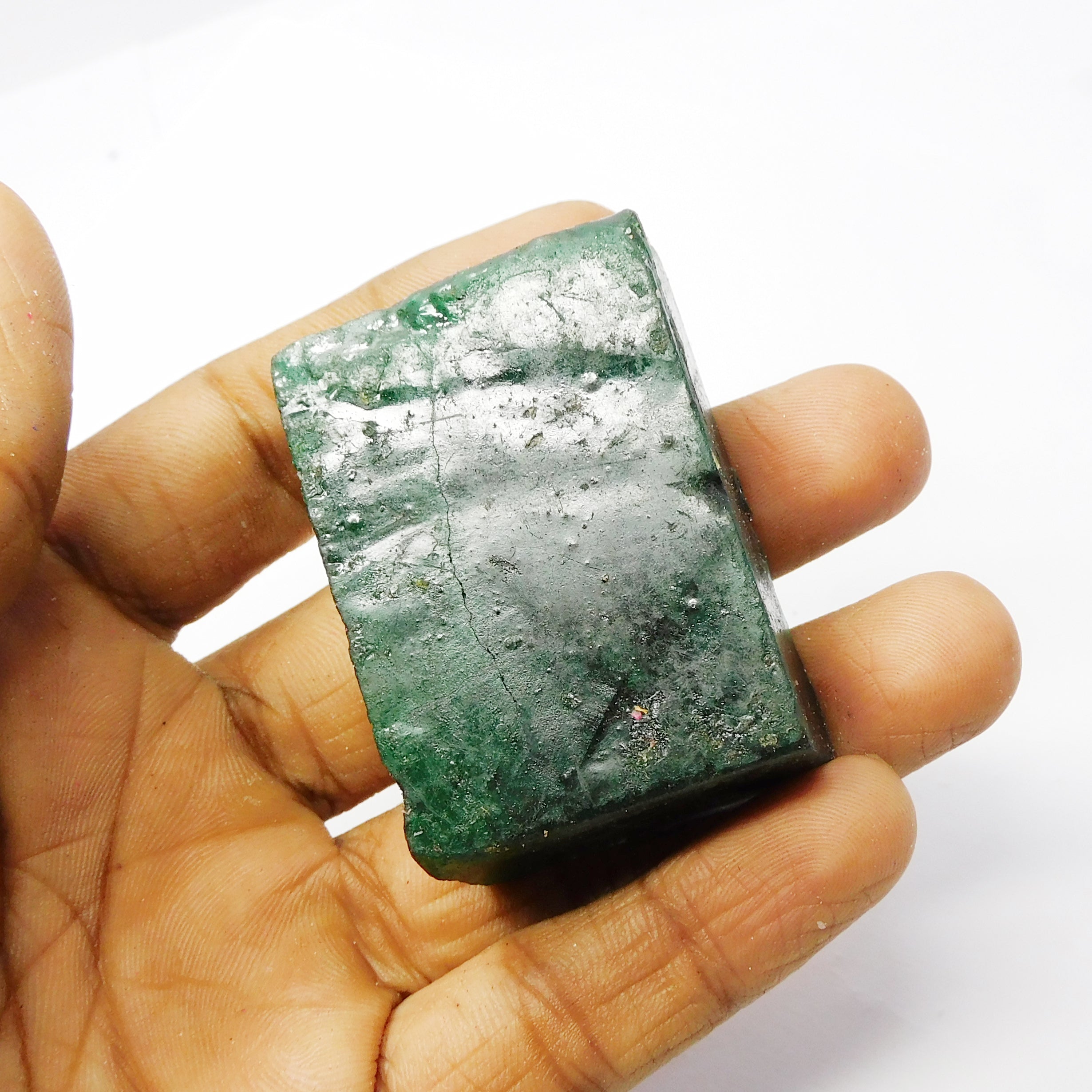 Best Sale !! Certified Raw Rough 377.55 Carat Huge Size Rough Natural Emerald Green Loose Gemstone | Free Delivery Free Gift