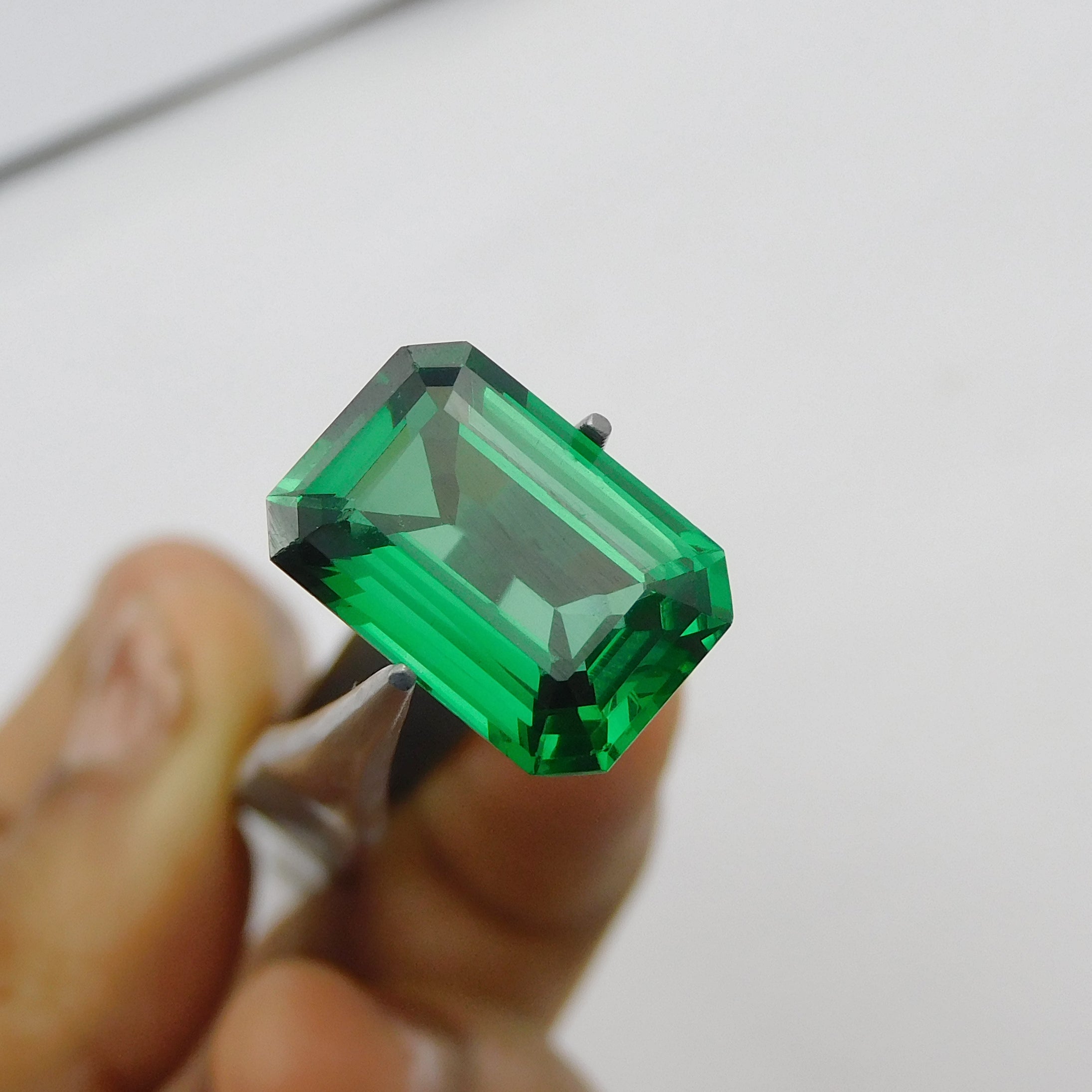 Awesome Gemstone !! Beautiful Ring !! Emerald Cut 8.65 Carat Green Natural Tourmaline Certified Loose Gemstone