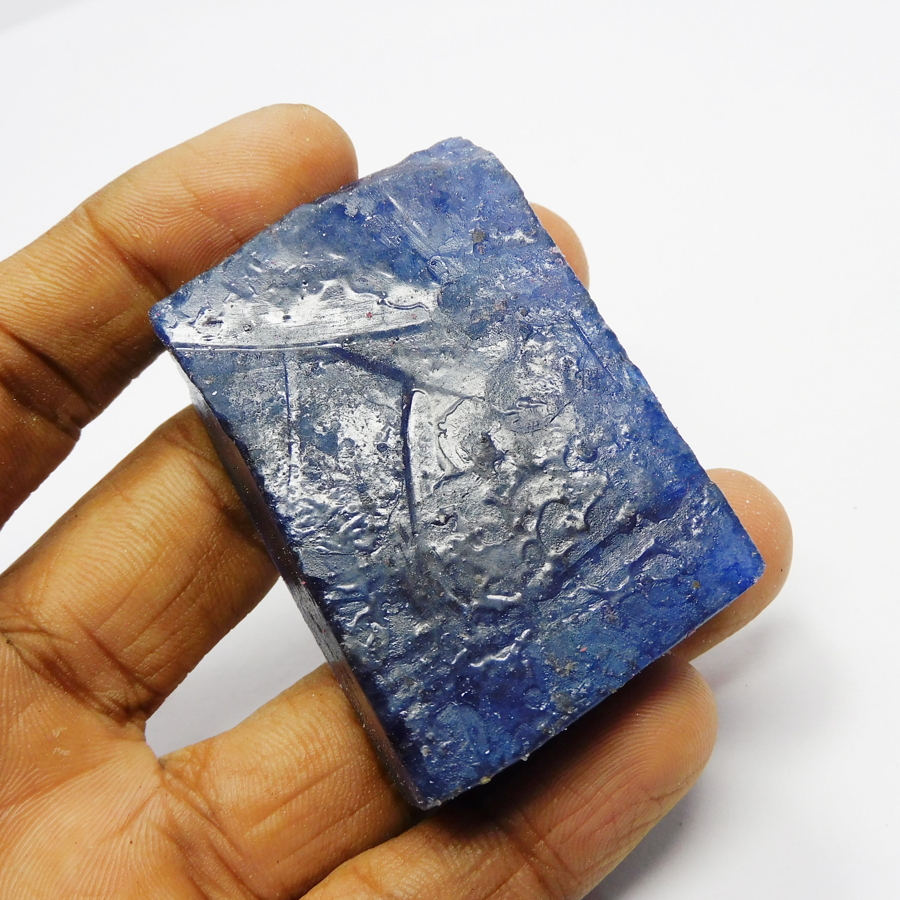 Best Price & Offer ! Have It ! Natural Uncut Rough 370.55 Carat Blue Sapphire Certified Loose Gemstone Huge Raw Rough