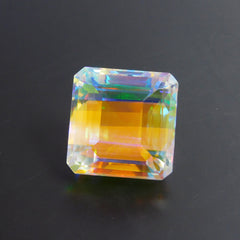 70.85 Ct Natural Mystic Topaz Multi Color Square Cut Topaz CERTIFIED Loose Gemstone | Best For Enhanced Energy Flow & Protection | Best Price