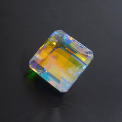 70.85 Ct Natural Mystic Topaz Multi Color Square Cut Topaz CERTIFIED Loose Gemstone | Best For Enhanced Energy Flow & Protection | Best Price