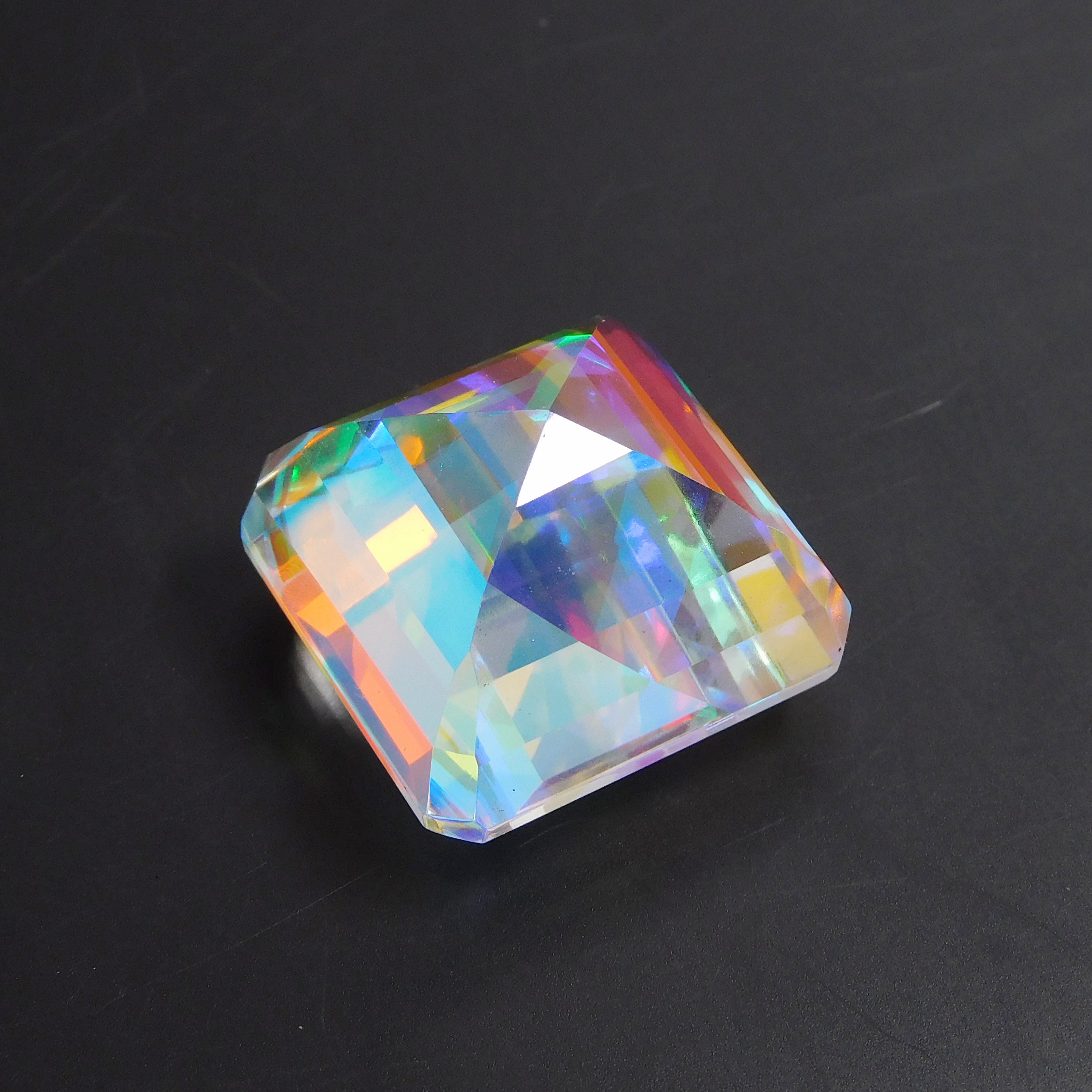 70.85 Ct Natural Mystic Topaz Multi Color Square Cut Topaz CERTIFIED Loose Gemstone | Best For Enhanced Energy Flow & Protection | Best Price