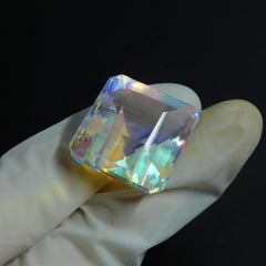 70.85 Ct Natural Mystic Topaz Multi Color Square Cut Topaz CERTIFIED Loose Gemstone | Best For Enhanced Energy Flow & Protection | Best Price