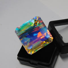 70.85 Ct Natural Mystic Topaz Multi Color Square Cut Topaz CERTIFIED Loose Gemstone | Best For Enhanced Energy Flow & Protection | Best Price