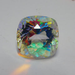 Impressive Gemstone !! CERTIFIED Square Cushion Cut 67.80 Carat Multi Color Mystic Topaz Natural Pendant Size Topaz Loose Gemstone