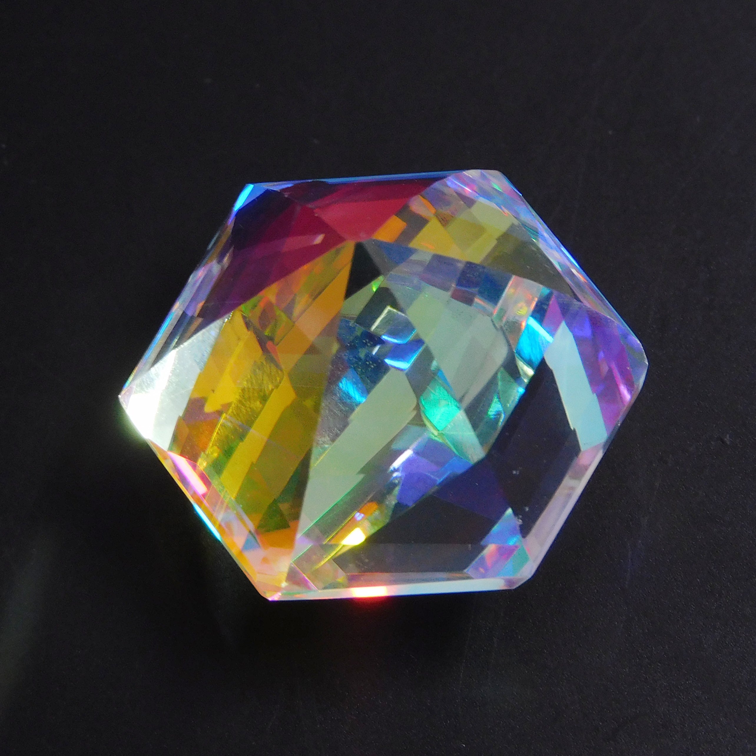 Beautiful Mystic Topaz !! Fancy Cut 68.70 Ct Natural Multi-Color Mystic Topaz Certified Loose Gemstone | Summer Special Offer | Bright Color Topaz