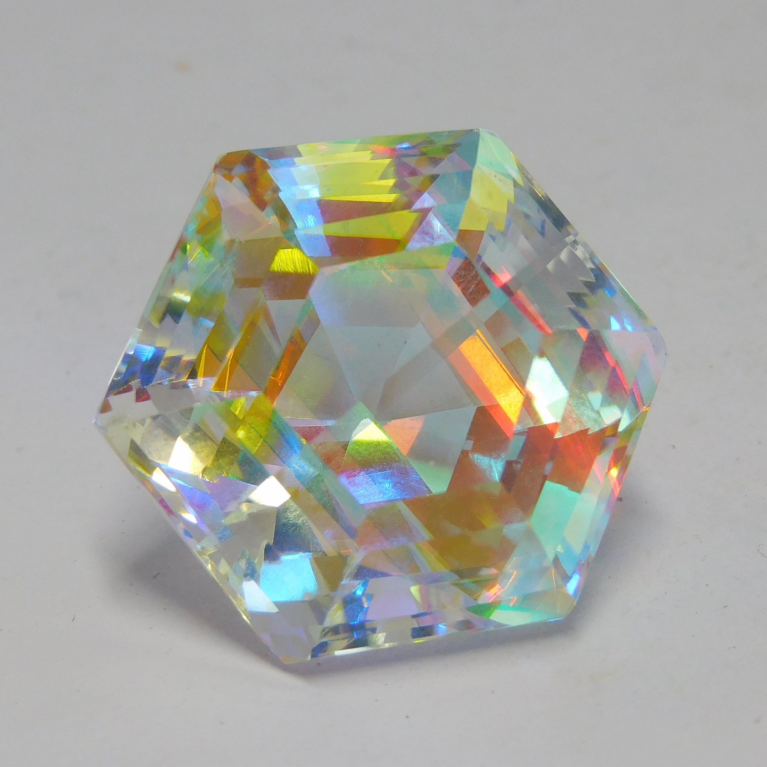 Beautiful Mystic Topaz !! Fancy Cut 68.70 Ct Natural Multi-Color Mystic Topaz Certified Loose Gemstone | Summer Special Offer | Bright Color Topaz