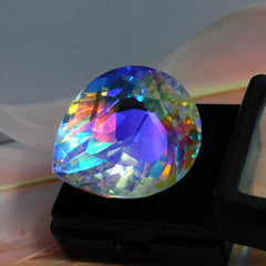 51.70 Carat Pear Cut Natural Multi-Color Loose Gemstone CERTIFIED Mystic Topaz | Free Delivery Free Gift | On Best Price