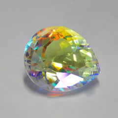 51.70 Carat Pear Cut Natural Multi-Color Loose Gemstone CERTIFIED Mystic Topaz | Free Delivery Free Gift | On Best Price