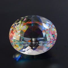 Multi-Color Mystic Topaz Oval Cut 49.95 Carat Natural Mystic Topaz CERTIFIED Loose Gemstone