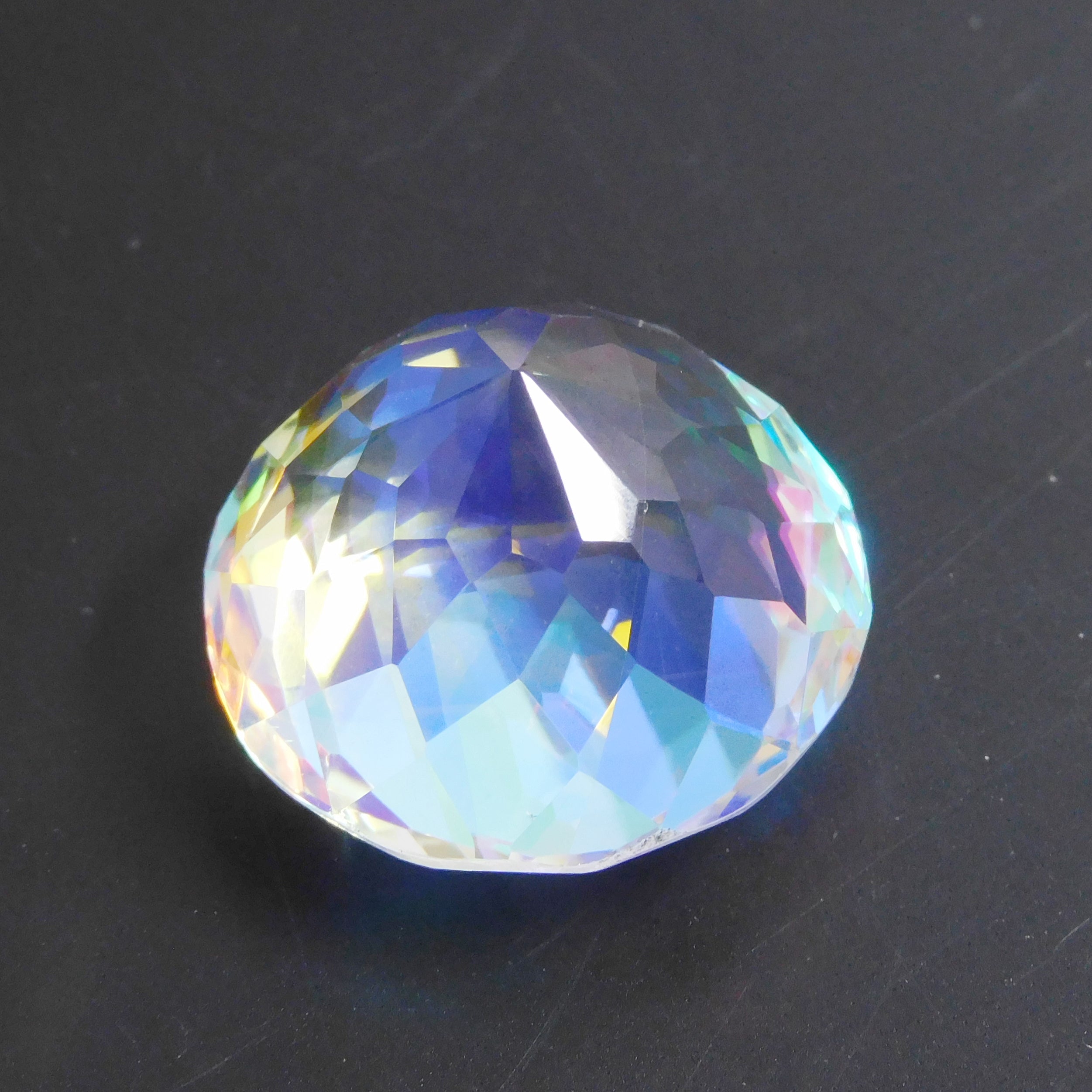 Most Amazing Gemstone !! CERTIFIED Multicolor Topaz 48.55 Ct Mystic Topaz Natural Round Cut Loose Gemstone | Free Shipping & Gift