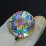 Most Amazing Gemstone !! CERTIFIED Multicolor Topaz 48.55 Ct Mystic Topaz Natural Round Cut Loose Gemstone | Free Shipping & Gift