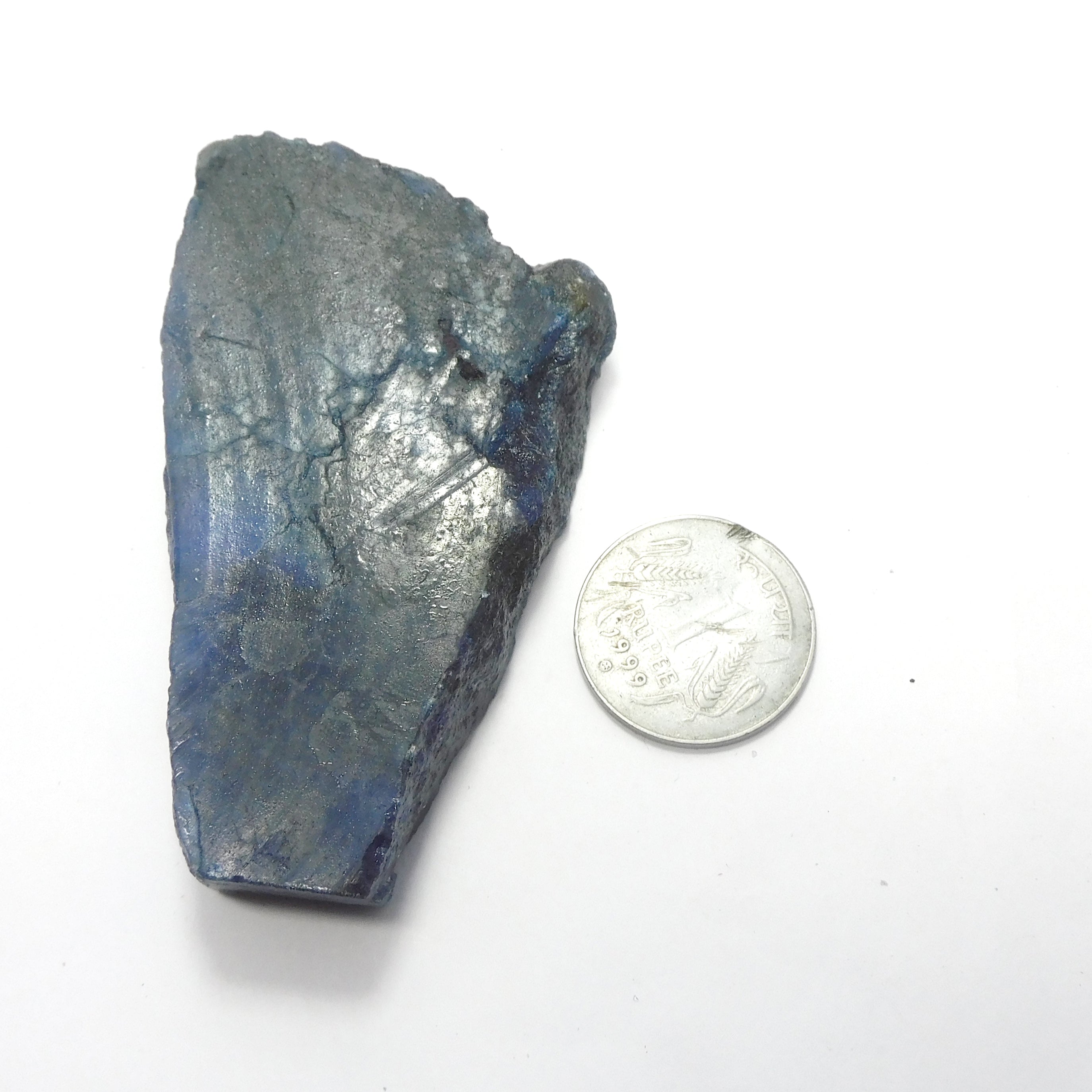 Huge Raw Rough Natural Blue Color Sapphire 514.10 Carat Loose Gemstone Certified