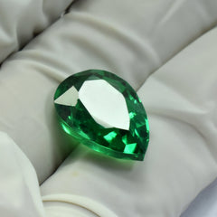 Garnet Gem From Brazil , 6.65 Carat Pear Cut Certified Loose Gemstone Natural Garnet Green , Gift For Her, Free Shipping & Gift