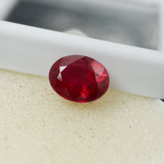 Dark Pigeon Red 6.90 Carat Natural Red Ruby Oval Cut Certified Loose Gemstone | Best Stone On Sale | Free Delivery Free Gift