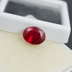 Dark Pigeon Red 6.90 Carat Natural Red Ruby Oval Cut Certified Loose Gemstone | Best Stone On Sale | Free Delivery Free Gift