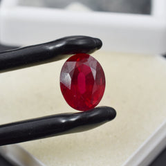 Dark Pigeon Red 6.90 Carat Natural Red Ruby Oval Cut Certified Loose Gemstone | Best Stone On Sale | Free Delivery Free Gift