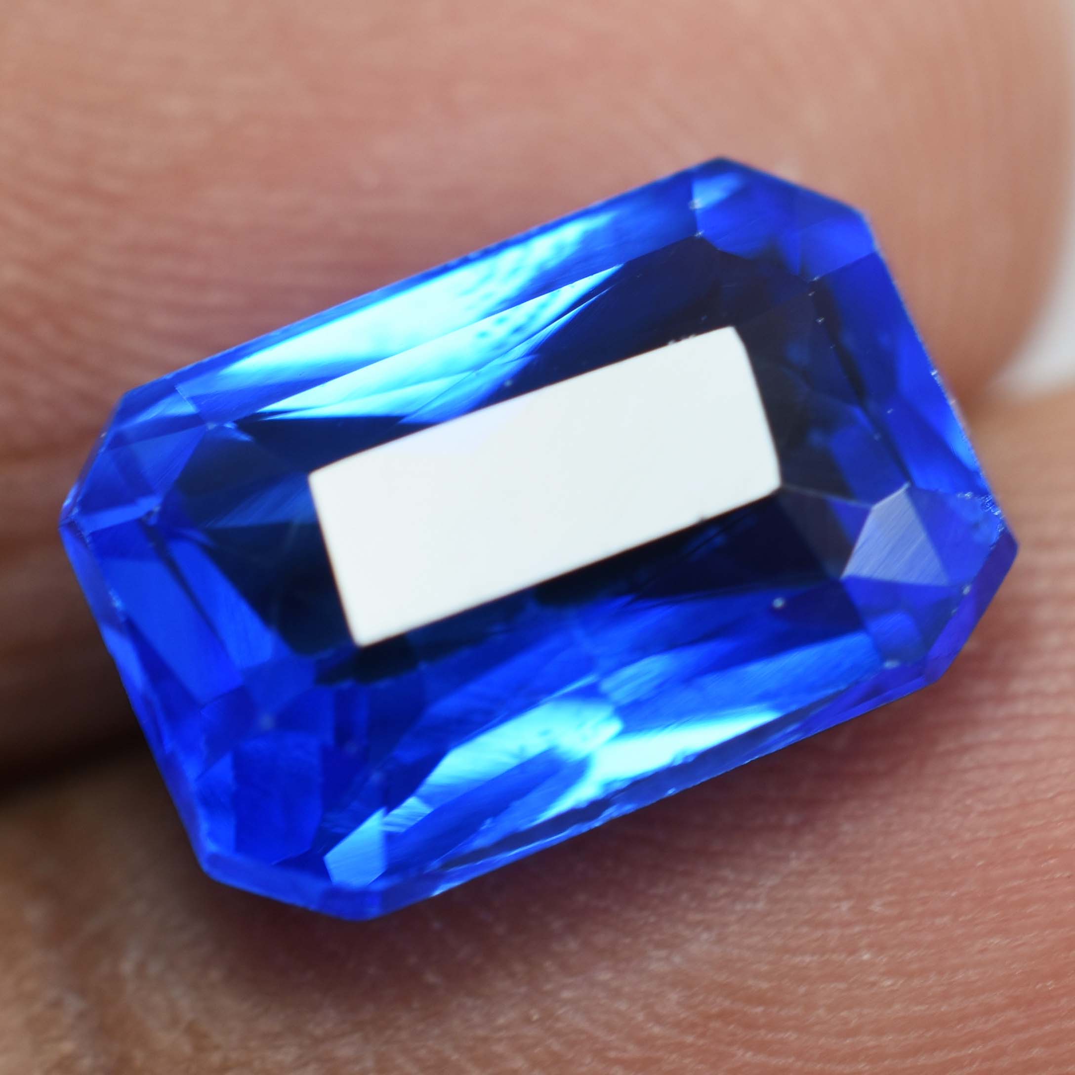 Emerald Cut 7.84 Carat Natural Blue Tanzanite Certified Natural Loose Gemstone | Jwelery For Bride | Gift For Her/ Him