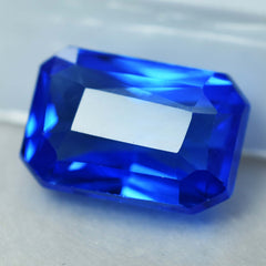 Emerald Cut 7.84 Carat Natural Blue Tanzanite Certified Natural Loose Gemstone | Jwelery For Bride | Gift For Her/ Him