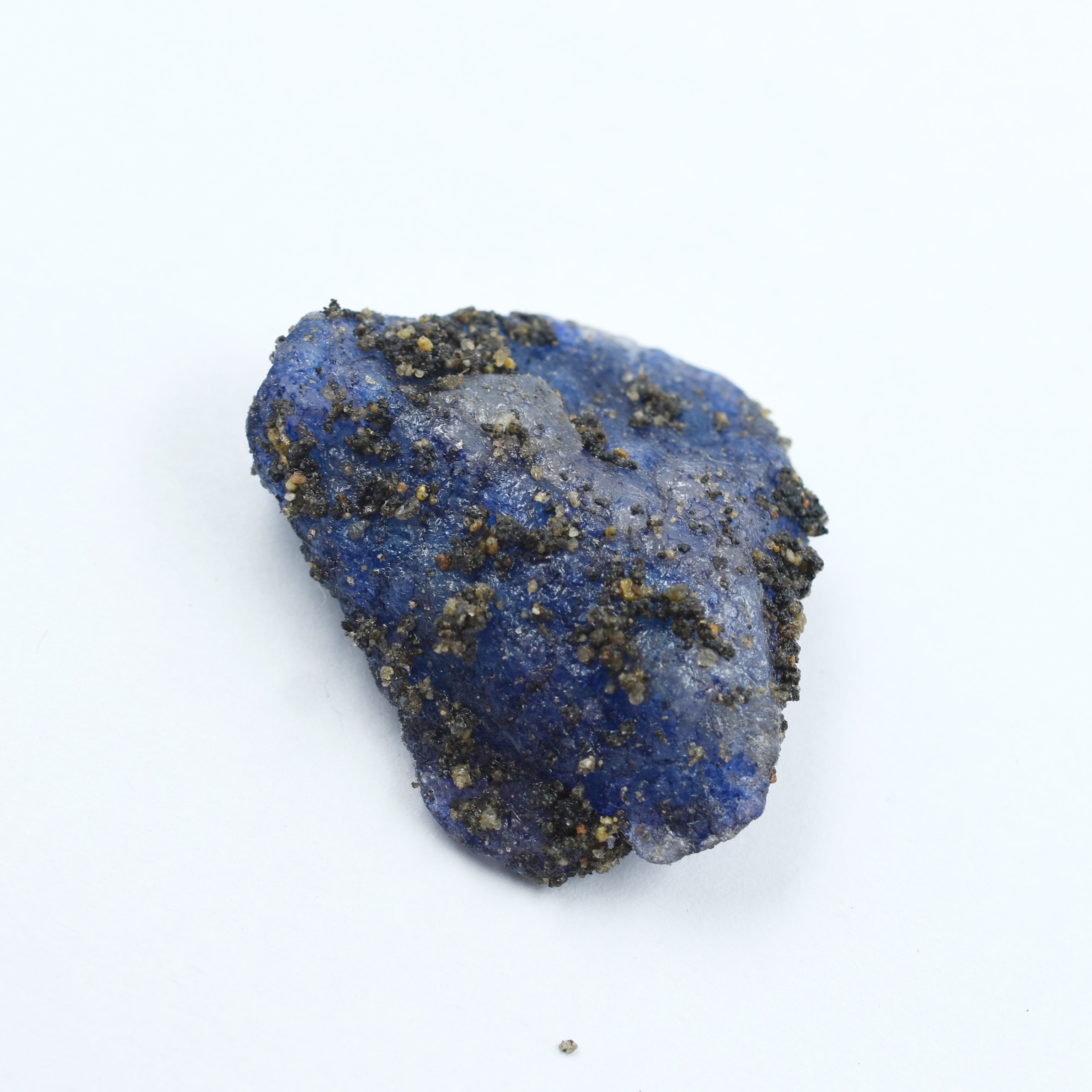 114.10 Carat Natural Uncut Rough Certified Raw Blue Sapphire Loose Gemstone