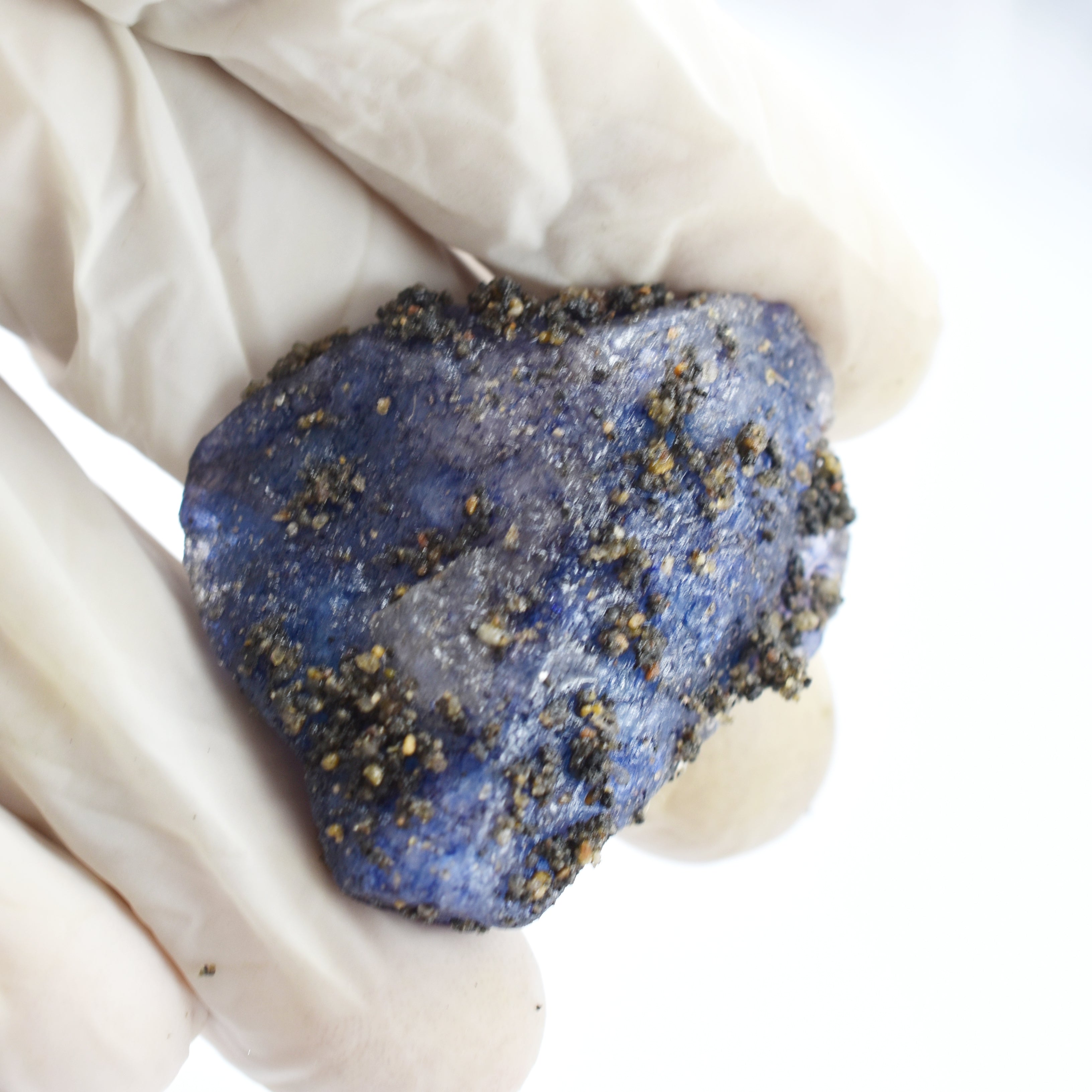 "Sapphire - Healing Properties " Earth Mined Raw Uncut Rough 75.85 Carat Blue Sapphire Rough Loose Gemstone Certified