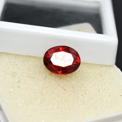 Natural Ruby Red 6.20 Carat Certified Loose Gemstone Oval Cut Ring Size Pigeon Red