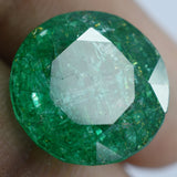 Limited Offer ! Natural Green Emerald Certified 9.52 Carat Round Shape Emerald Loose Gemstone Ring Size Emerald Gemstone-Free Delivery-Free Gift