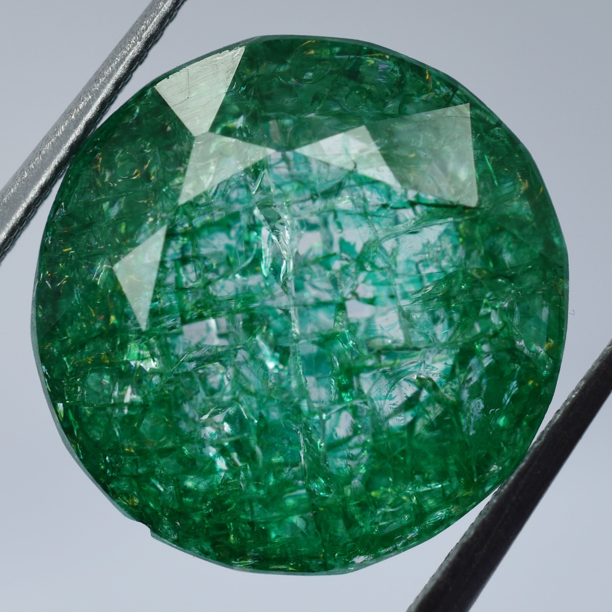 Limited Offer ! Natural Green Emerald Certified 9.52 Carat Round Shape Emerald Loose Gemstone Ring Size Emerald Gemstone-Free Delivery-Free Gift
