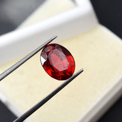 Natural Ruby Red 6.20 Carat Certified Loose Gemstone Oval Cut Ring Size Pigeon Red