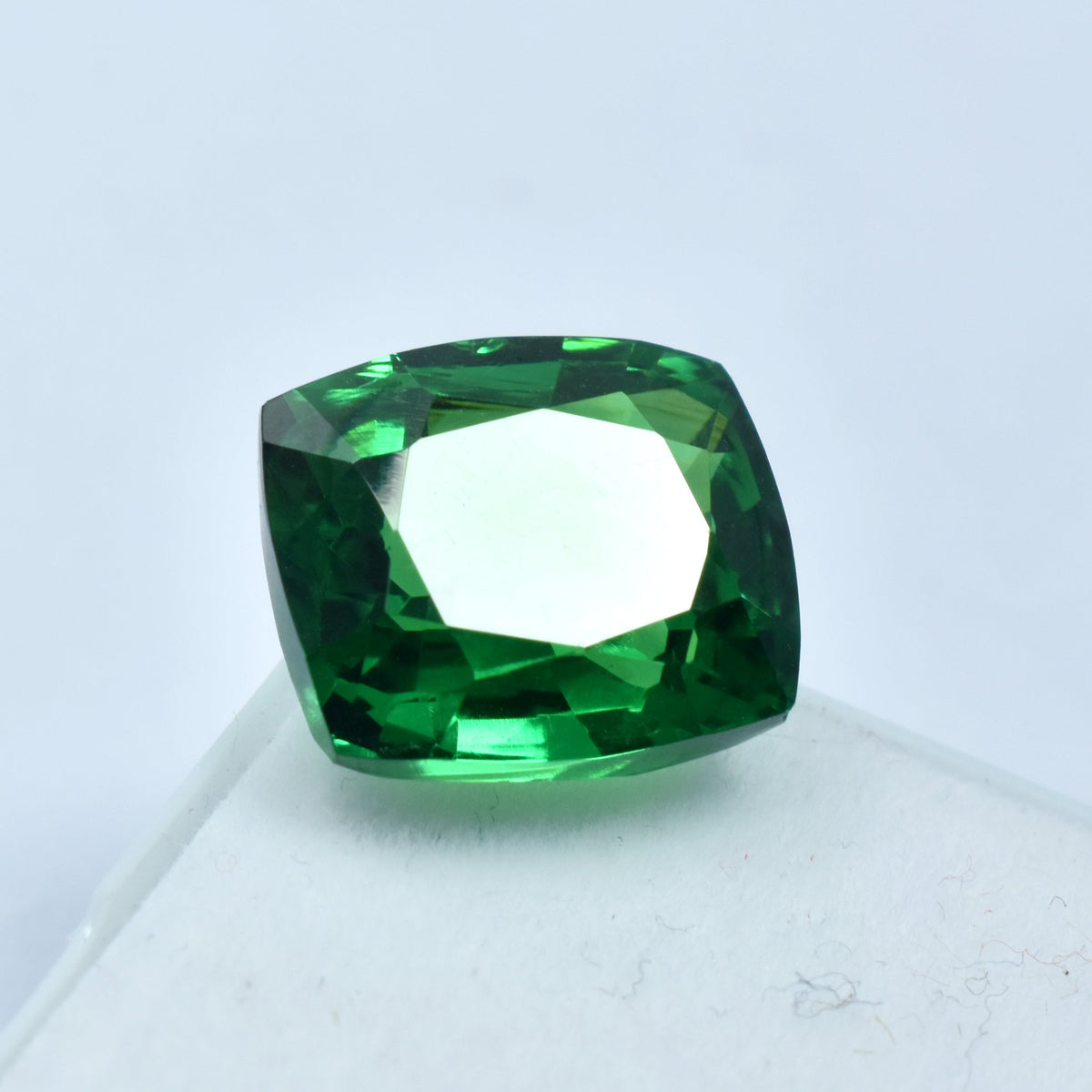 Tsavorite Garnet Gem Cushion Cut 12.62 Carat Green Garnet Natural Certified Loose Gemstone | Free Delivery & Gift | Best Offer | A++ Quality GARNET Green