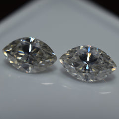 Summer Sale !!! Marquise Cut 14x7 mm Certified VVS1 D Color 4.96 Carat Pair Moissanite Loose Gemstone | Free Delivery With Special Gift