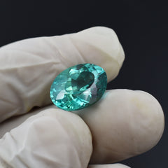 Certified Montana Sapphire Oval Cut 10.65 Ct Bluish Green Natural Sapphire Loose Gemstone