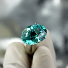 Certified Montana Sapphire Oval Cut 10.65 Ct Bluish Green Natural Sapphire Loose Gemstone