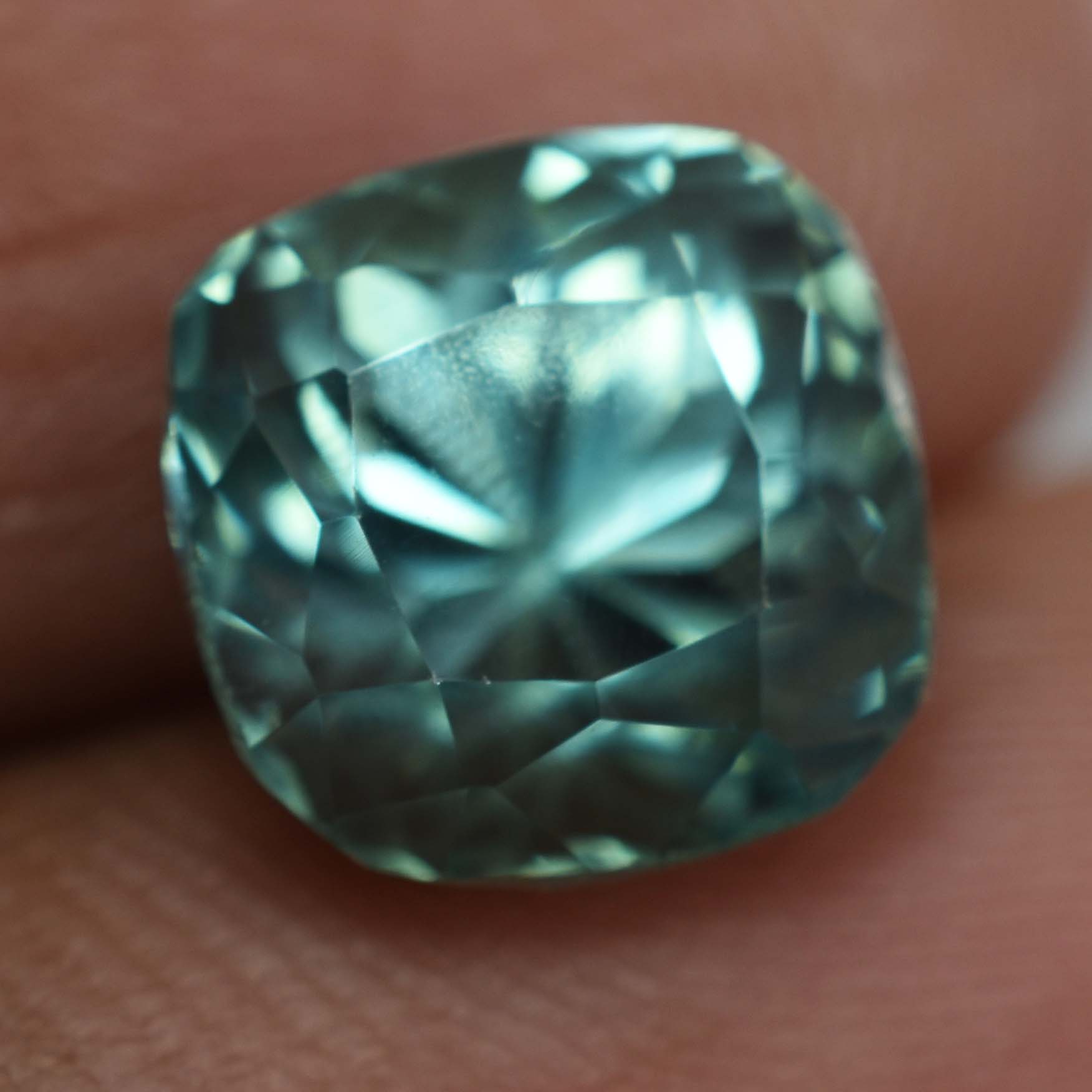 ON SALE !! Square Cushion Cut CERTIFIED 8.45 Carat Natural Bluish Green Sapphire Loose Gemstone | Gift For Loved One | Best Price