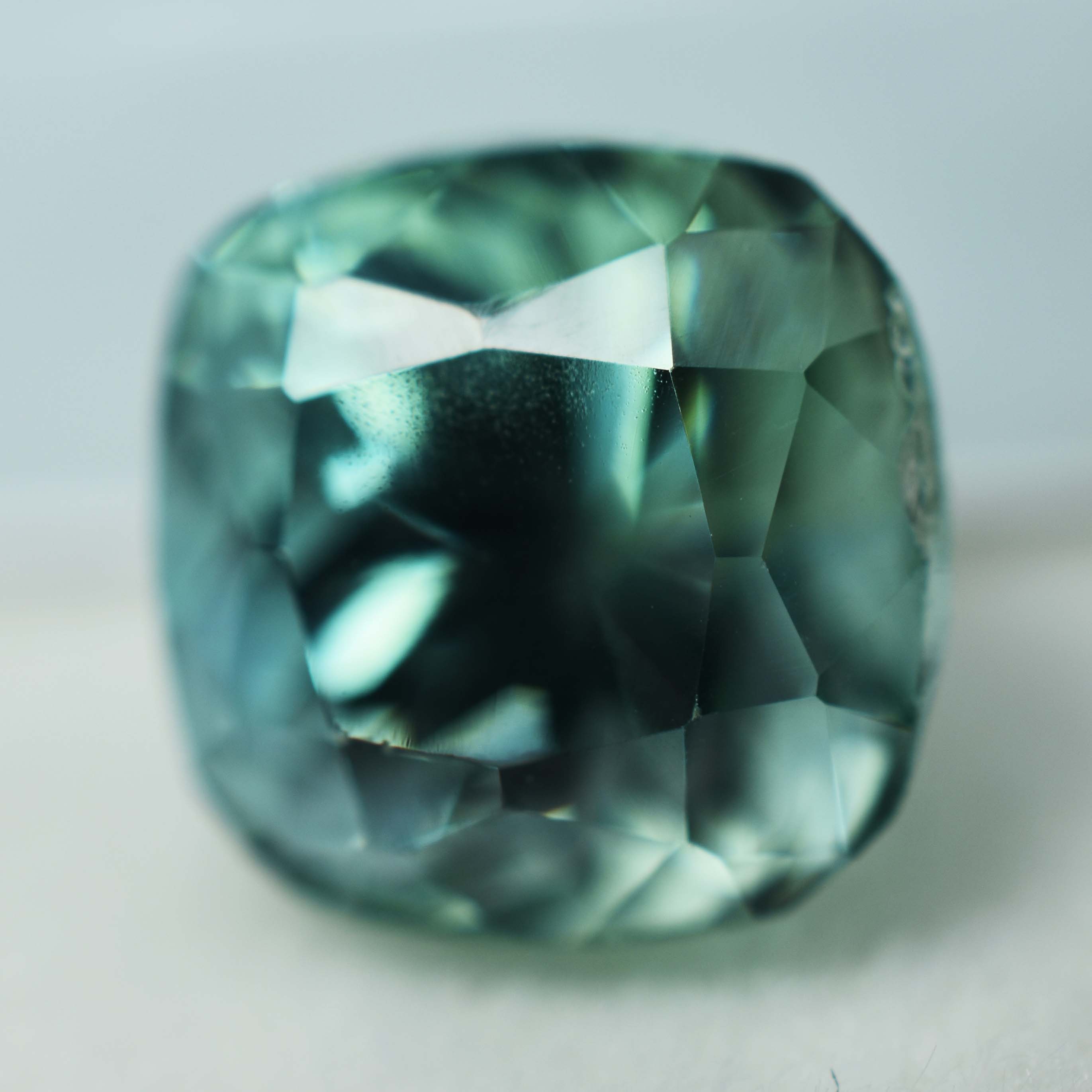 ON SALE !! Square Cushion Cut CERTIFIED 8.45 Carat Natural Bluish Green Sapphire Loose Gemstone | Gift For Loved One | Best Price