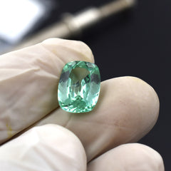 6.60 Ct Glorious Cushion Cut Natural Bluish Green Sapphire Loose Gemstone CERTIFIED | Best Offer & Sale | Purchase It