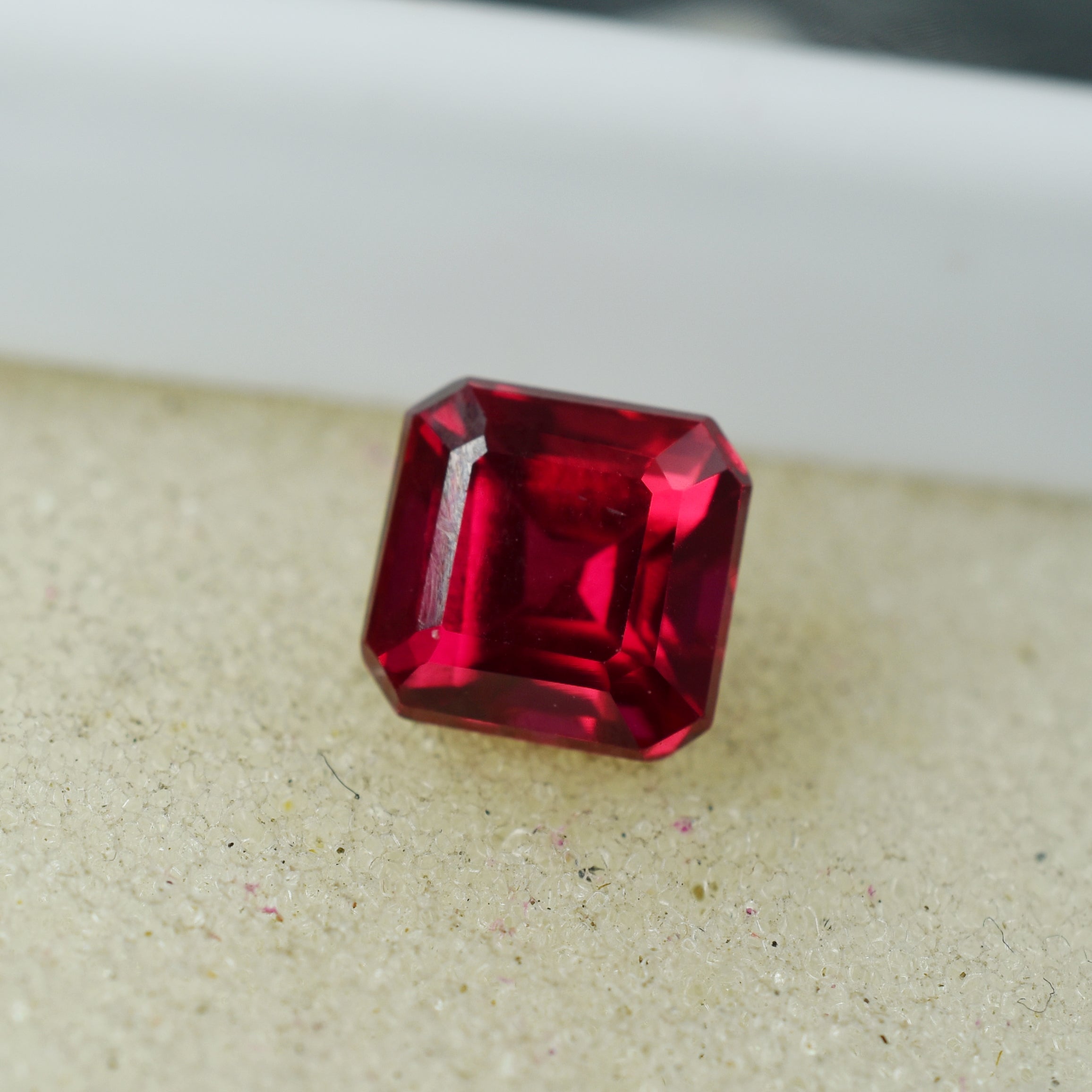 Burmese Ruby 3.80 Carat Square Cut Natural Rubies Red Certified Loose Gemstone | Free Shipping Charges | Excellent Cut Stone