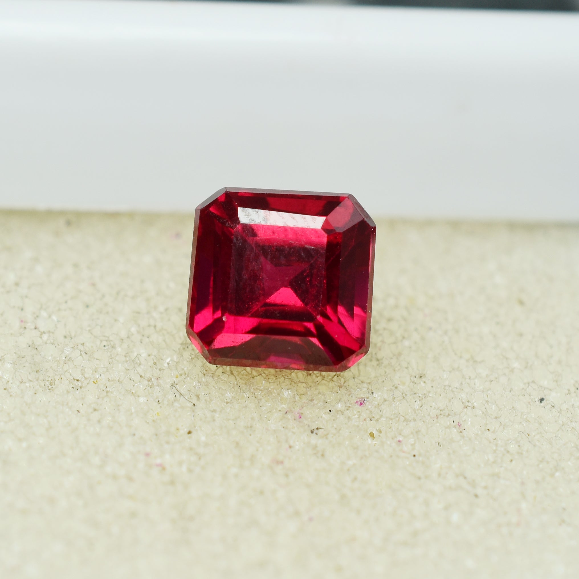 Burmese Ruby 3.80 Carat Square Cut Natural Rubies Red Certified Loose Gemstone | Free Shipping Charges | Excellent Cut Stone