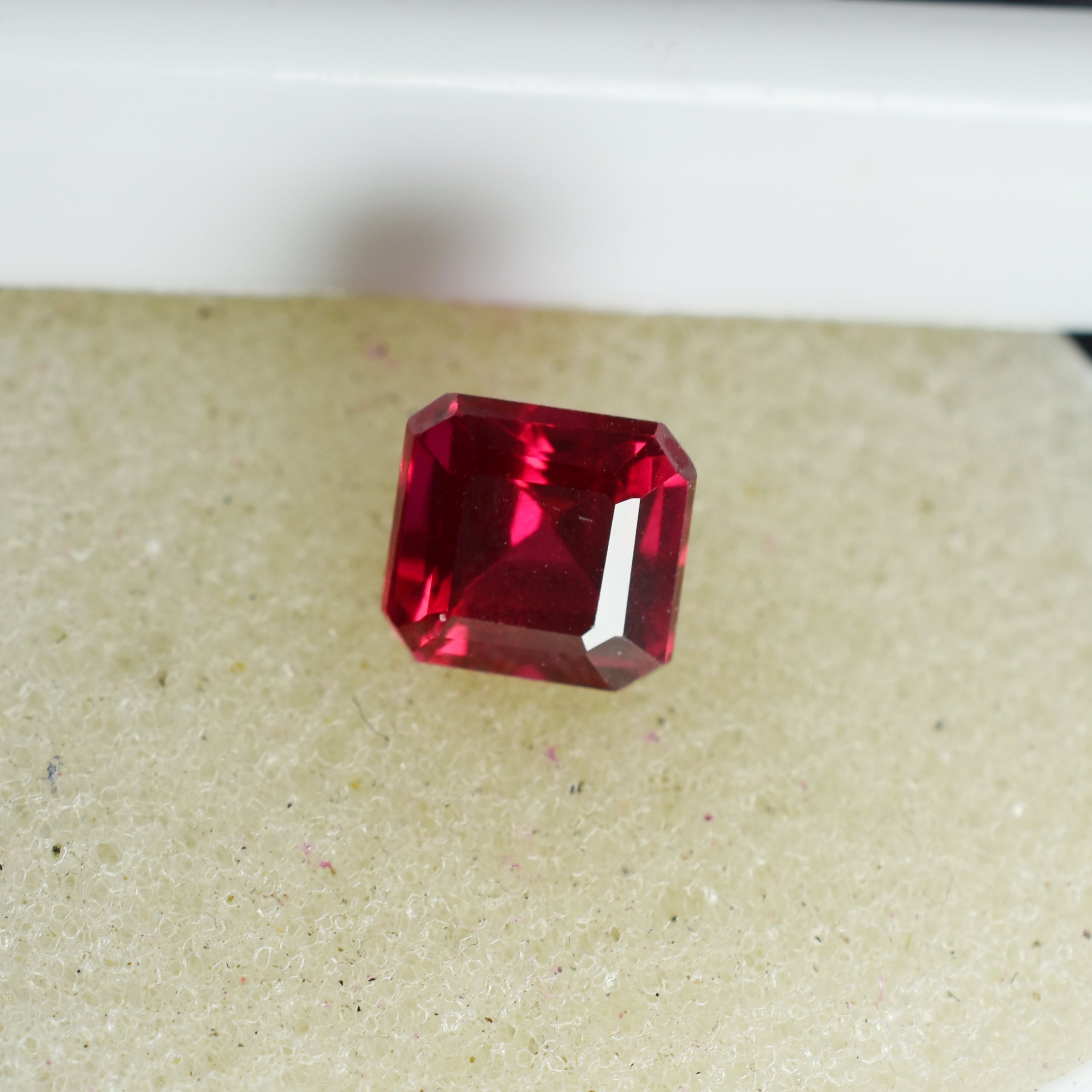 Burmese Ruby 3.80 Carat Square Cut Natural Rubies Red Certified Loose Gemstone | Free Shipping Charges | Excellent Cut Stone