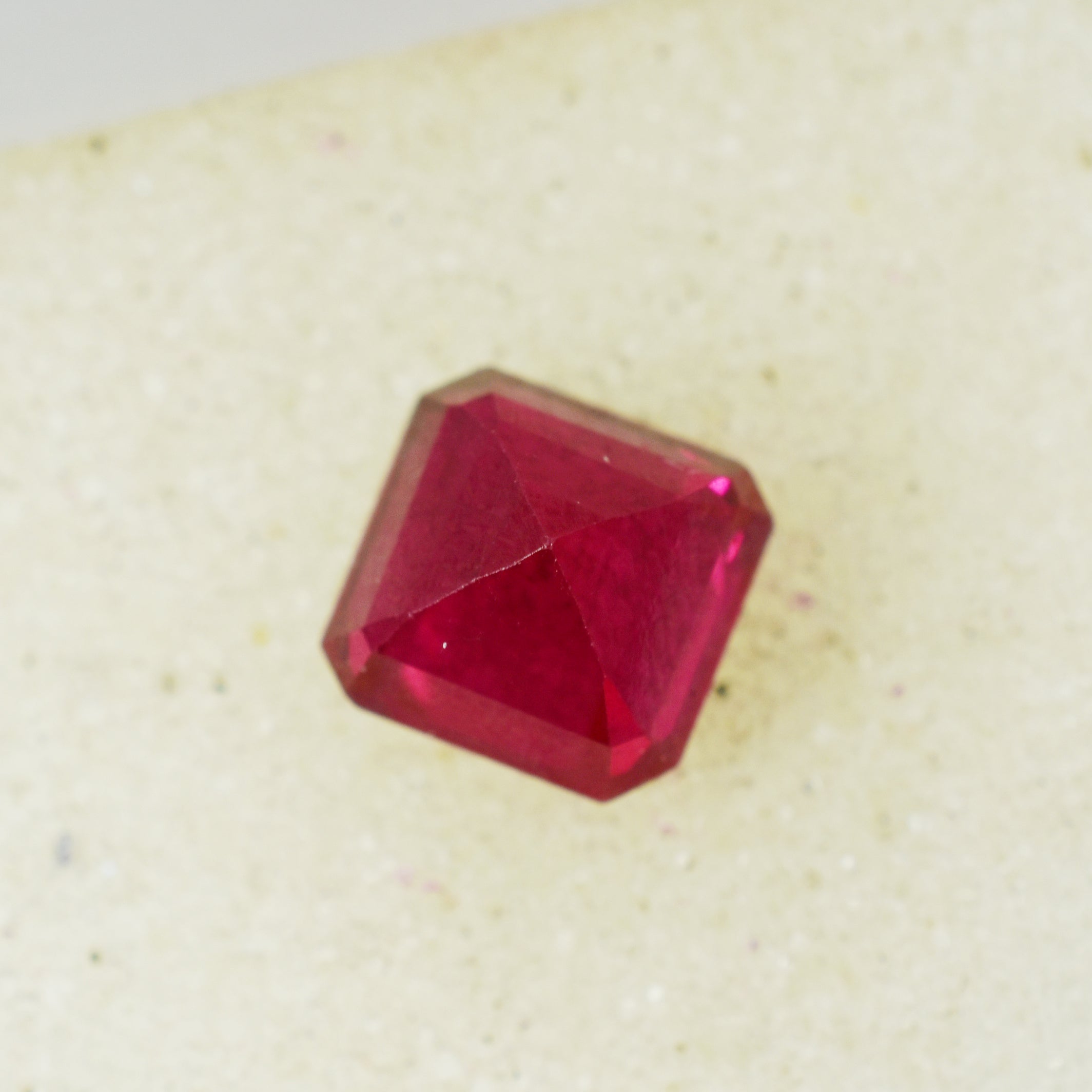 Burmese Ruby 3.80 Carat Square Cut Natural Rubies Red Certified Loose Gemstone | Free Shipping Charges | Excellent Cut Stone