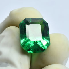 Perfect Garnet Green 8.55 Carat Green Garnet Emerald Cut Certified Natural Loose Gemstone | Free Shipment Free Gift | Bumper Offer