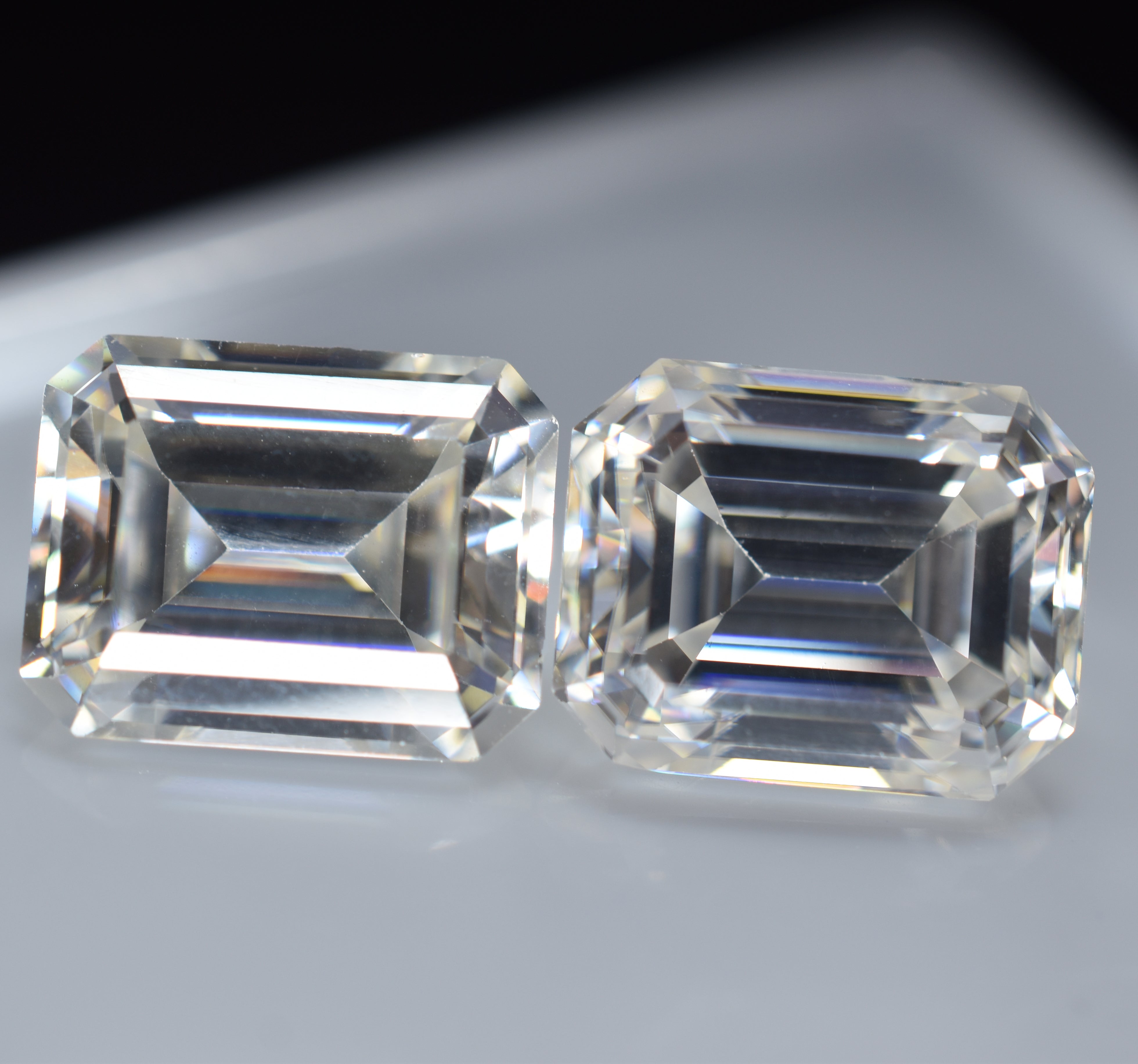 Best For Color and Clarity Moissanite Gem Radiant Cut 3.34 Ct Pair Moissanite Loose Gemstone 8x6 MM VVS1 D Color CERTIFIED  | Free Shipping Free Gift | Best Offer