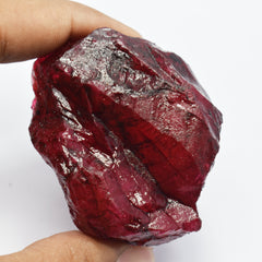 Burmese Red Ruby Earth Mined Natural Uncut Huge Rough 225.85 Ct Certified Natural Loose Gem !! Gift For You !! On Sale