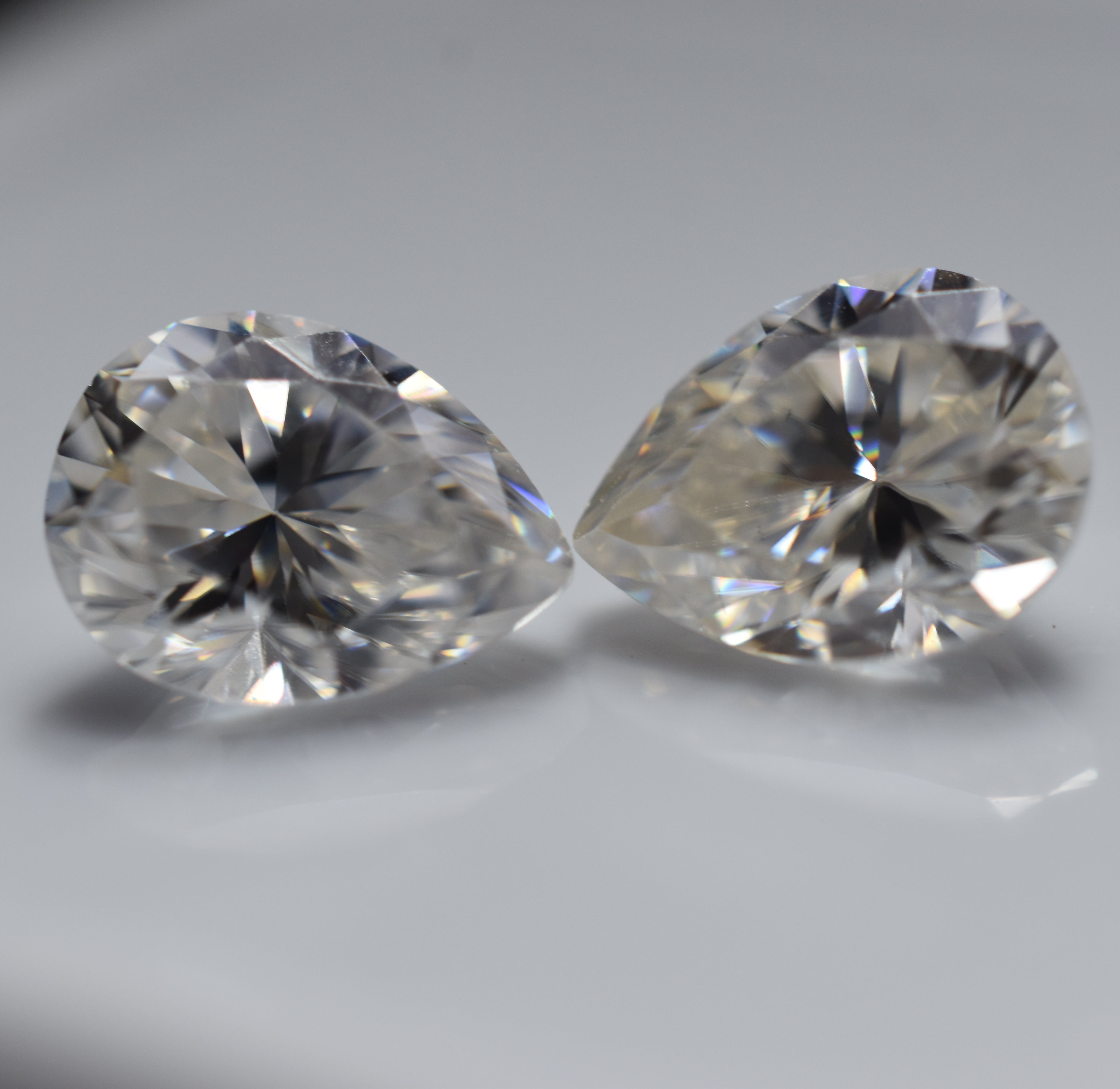 Moissanite Gem Special For Birthday Gift !! Pear Cut Moissanite Pair 2.00 Carat VVS1 D Color 2 Pcs Loose Gemstone CERTIFIED | Moissanite -Brilliance and Sparkle