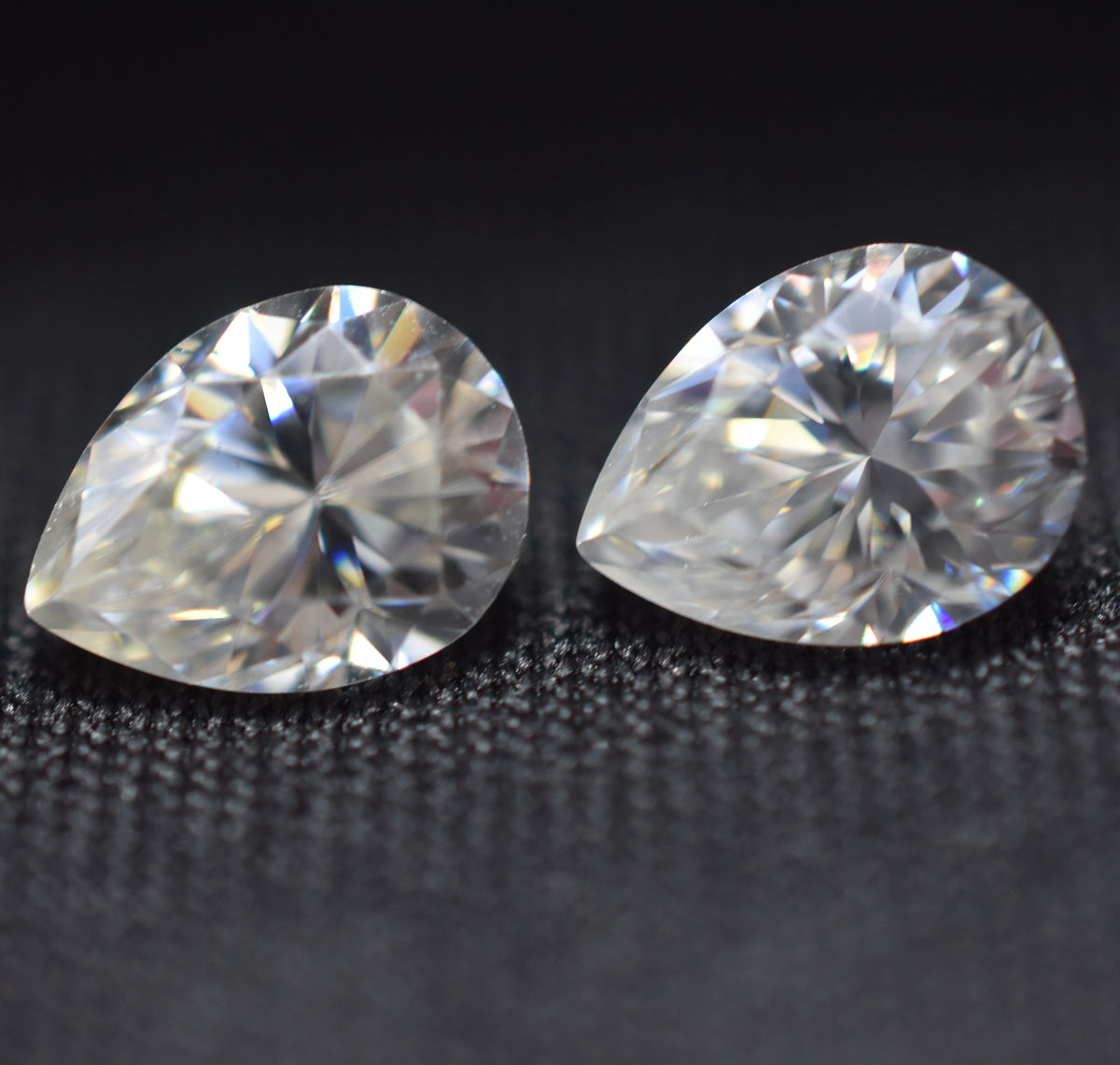 Moissanite Gem Special For Birthday Gift !! Pear Cut Moissanite Pair 2.00 Carat VVS1 D Color 2 Pcs Loose Gemstone CERTIFIED | Moissanite -Brilliance and Sparkle