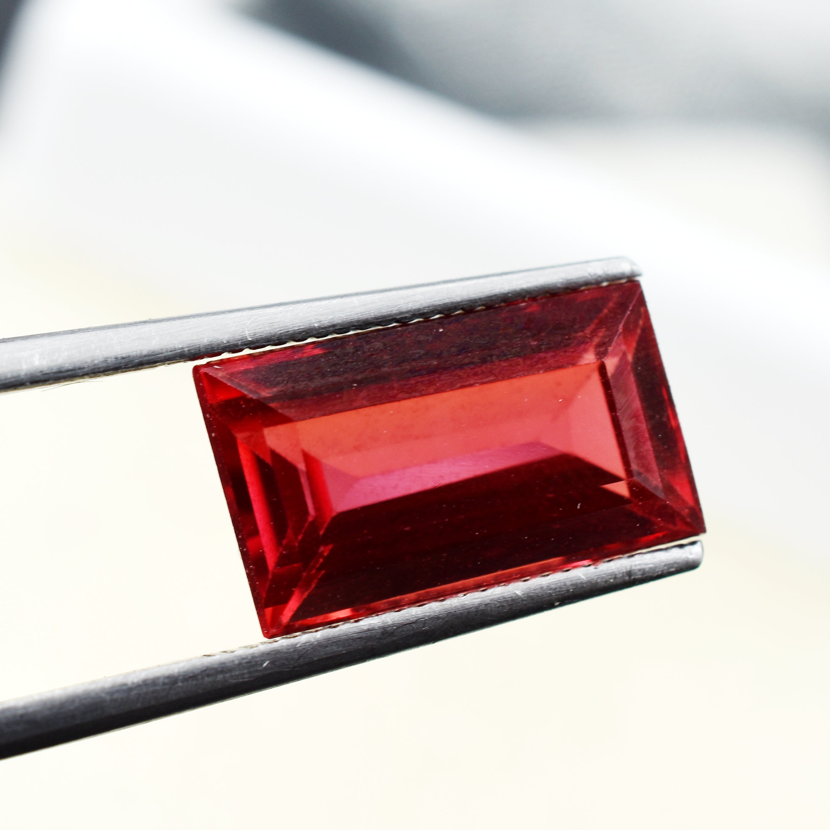 6.05 Carat Certified Emerald Cut Loose Gemstone Natural Padparadscha Sapphire | Free Delivery Free Gift | Gift For Friends/ Family