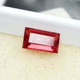 6.05 Carat Certified Emerald Cut Loose Gemstone Natural Padparadscha Sapphire | Free Delivery Free Gift | Gift For Friends/ Family