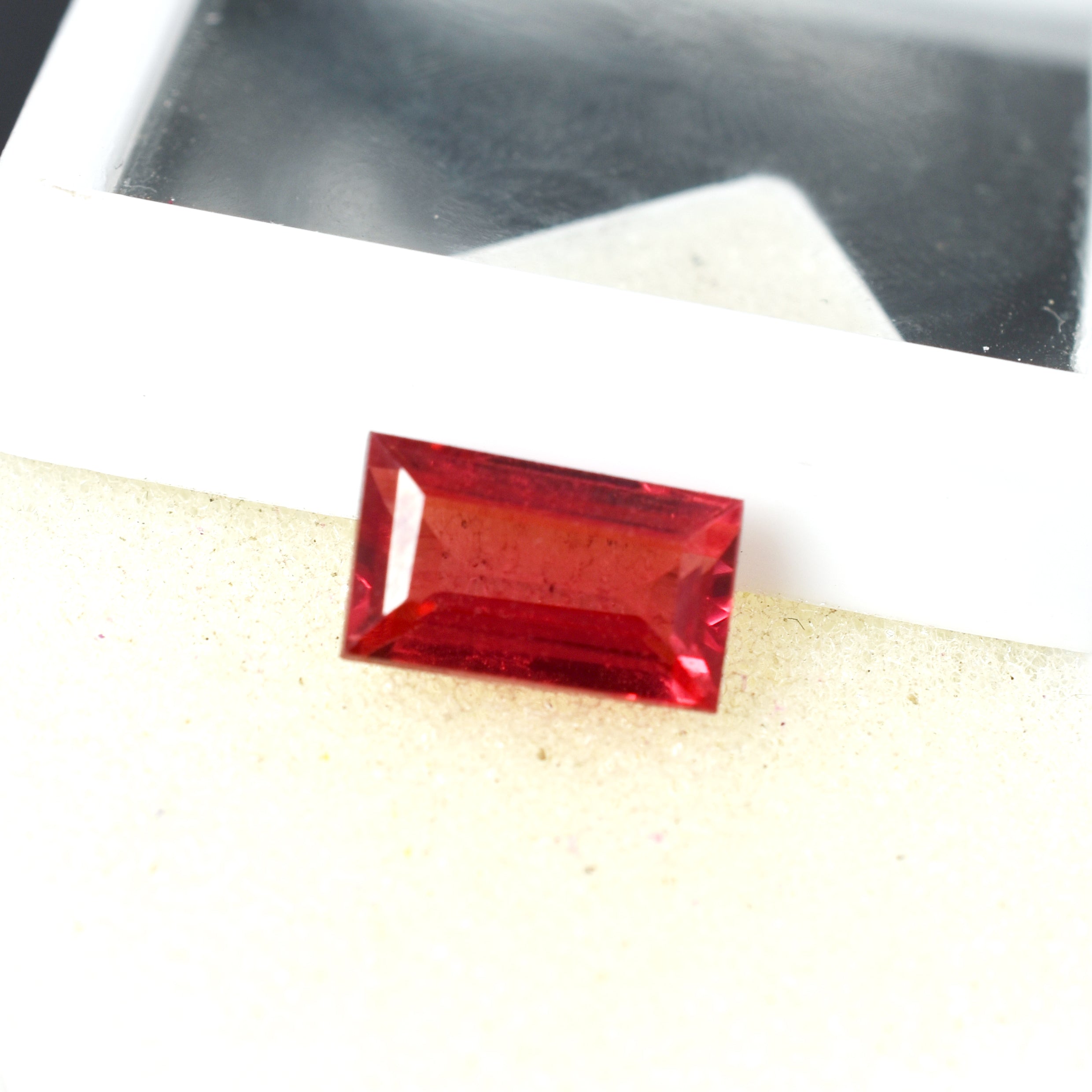 6.05 Carat Certified Emerald Cut Loose Gemstone Natural Padparadscha Sapphire | Free Delivery Free Gift | Gift For Friends/ Family