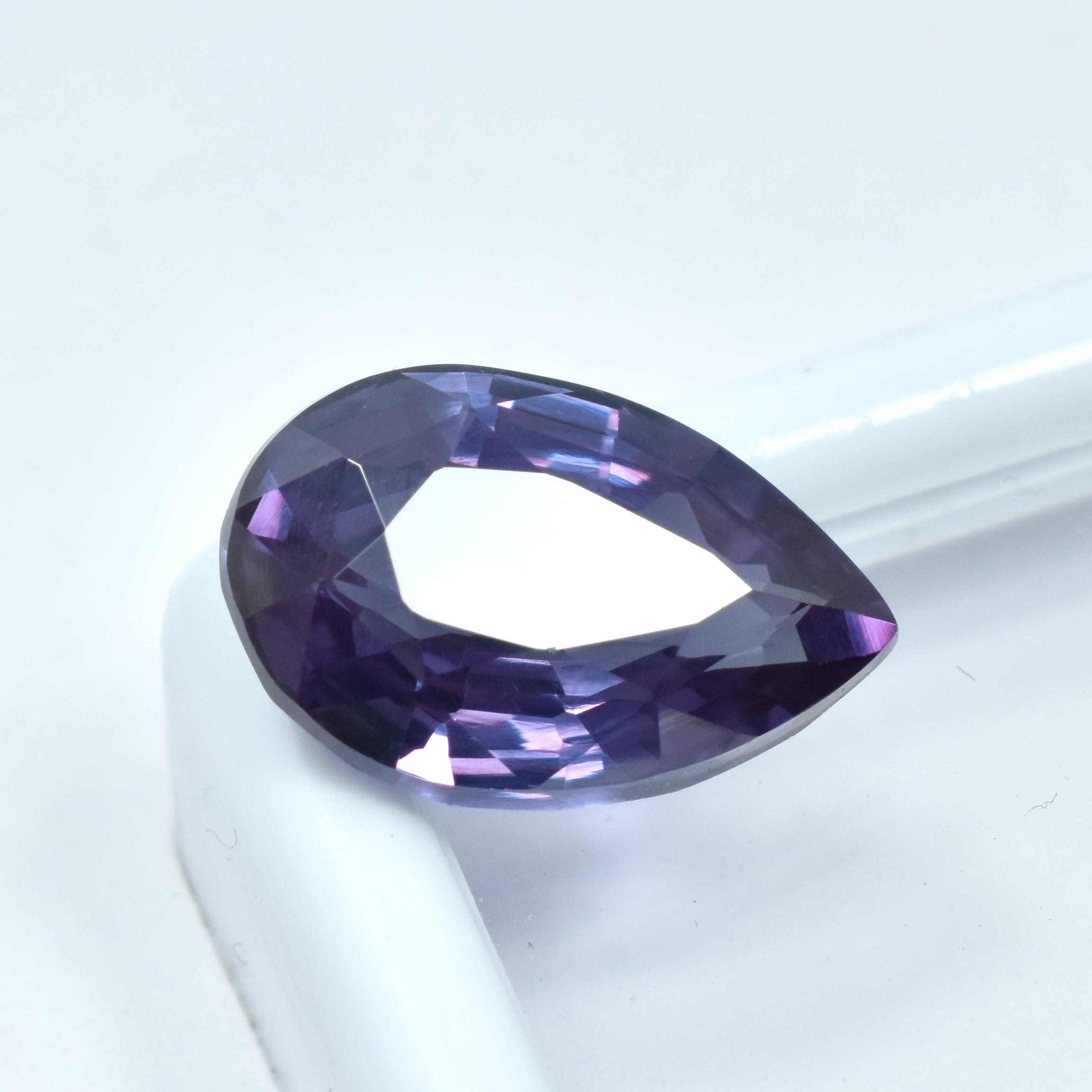 Color Change Natural Alexandrite  8.70 Carat Natural Pear Shape Certified Loose Gemstone Jewelry Making stone